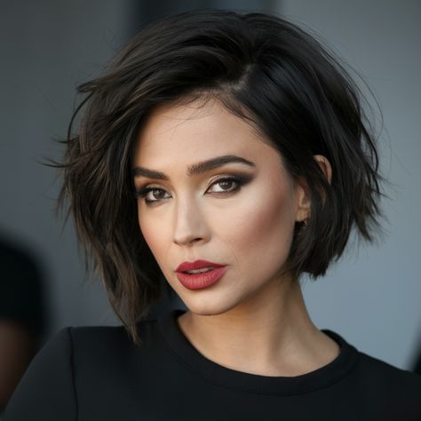 20 Asymmetrical Haircuts for Women 2025 – Short, Medium, and Edgy Styles with Bang Short Asymmetrical Haircut, Asymmetrical Haircuts, Asymmetrical Bob Short, Haircut With Layers, Asymmetrical Haircut, Textured Pixie Cut, Round Face Shape, Haircuts For Fine Hair, Mid Length Hair