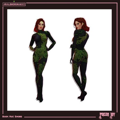 Poison Ivy (DC Unchained) Sims 4 Cc Poison Ivy, Sims 4 Poison Ivy, Poison Ivy Sims 4 Cc, Male Poison Ivy, Dc Unchained, Poison Ivy Dress, Pamela Isley, Wealthy Family, Poison Ivy