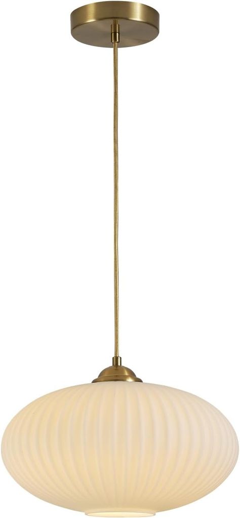 KCO Lighting Mid Century Modern Gold Globe Pendant Lighting Brushed Brass White Opal Glass Pendant Light Antique Farmhouse Single Hanging Kitchen Island Lighting Fixture - Amazon.com Gold Globe Pendant Light, Brass Pendant Lights Kitchen, Kitchen Island Large, White Kitchen Light Fixtures, Globe Pendant Lighting, Mid Century Light Fixture, Lighting Mid Century Modern, Hanging Globe Lights, Antique Brass Pendant Light