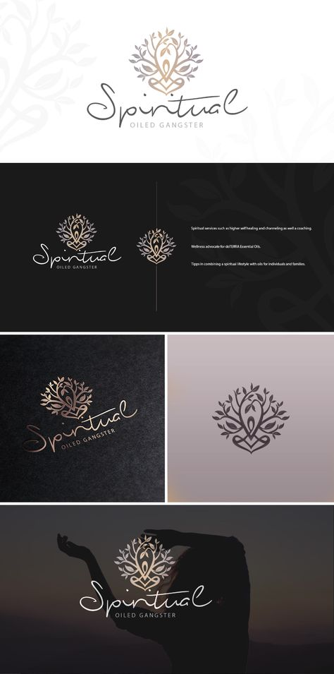 Spiritual - wellness coaching brand on Behance Fonts For Wellness Brand, Spiritual Business Logo, Spiritual Coach Website, Wellness Design Graphic, Spiritual Coach Branding, Spiritual Business Card, Spiritual Logo Design, Energy Branding, Health Coach Logo