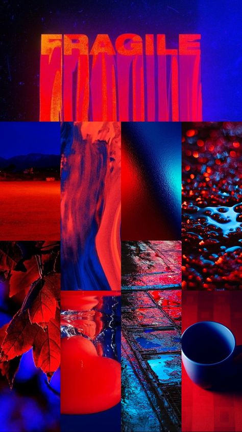 Blue And Red Aesthetic, Utsukushii Kare, Letterhead Logo, Red Architecture, Apollo Statue, Romance Covers Art, Exhibition Ideas, Sunset Road, Neon Lamp