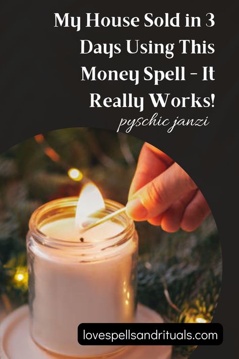 My House Sold in 3 Days Using This Money Spell - It Really Works! Spell To Sell House, Spells For Selling Your House, Spell To Sell Something, Spells To Sell Your House, Spells To Sell A House Fast, Manifesting Selling Your House, Spell For Selling A House, Spell To Sell House Fast, Money Spells Magic