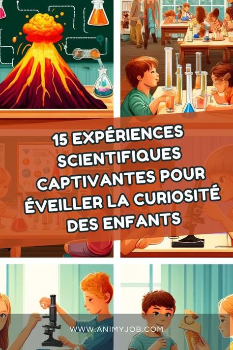 Plongez vos enfants dans le monde fascinant de la science avec notre sélection de 15 expériences scientifiques captivantes. Chaque expérience est conçue pour éveiller la curiosité et encourager la découverte, tout en étant amusante et éducative. De la création de volcans en éruption à l'exploration des mystères de l'électricité, ces activités sont parfaites pour les jeunes scientifiques en herbe. Découvrez des projets simples et sûrs que vous pouvez réaliser à la maison pour enrichir l'apprentissage et inspirer une passion pour la science. #ExpériencesPourEnfants #ÉveilScientifique #DécouverteEnFamille Science Experience, School Projects, Science