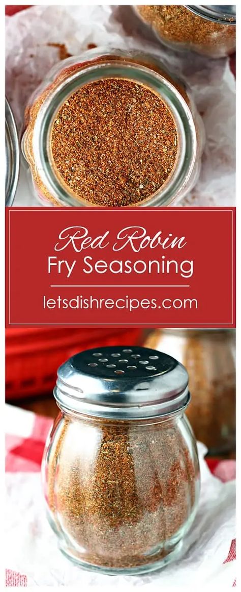 Best French Fry Seasoning Recipe, Burger And Fry Seasoning, German French Fries, Copycat Red Robin Burgers, French Seasoning Blend, Red Robin Recipes Copycat, Red Robin Burgers Recipes, Best Fry Seasoning, Homemade Fry Seasoning