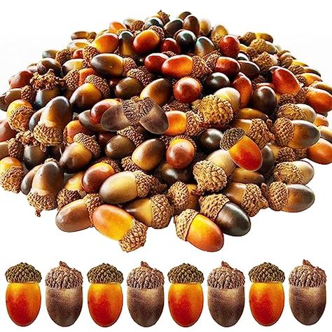 Cshangzei 200PCS Mini Artificial Acorns,Bulk Fake Acorn with Natural Cap Lifelike for Fall Thanksgiving Halloween Decoration,Wedding Decor,Vase Filler,DIY Crafts Vase Fillers Diy, Wedding Decor Vases, Thanksgiving Party Decor, Mini Pine Cones, Fall Party Themes, Fall Acorns, Decor Vase, Artificial Fruit, Photography Decor