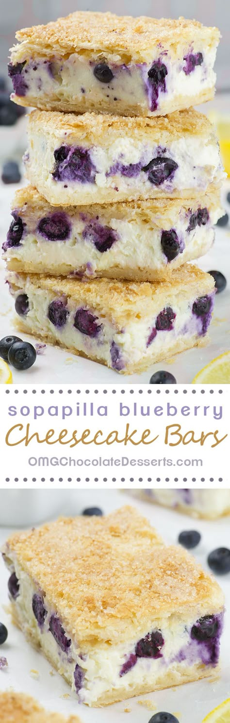 5 minutes of prep time, 6 simple ingredients and the best Sopapilla Blueberry Cheesecake Bars you’ve ever tasted is ready! Pumpkin Sopapilla Cheesecake, Pumpkin Sopapilla, Dessert Bars Recipes Easy, Easy Dessert Bars, Blueberry Cheesecake Bars, Sopapilla Cheesecake, Coconut Dessert, Swirl Bread, Tiramisu Dessert