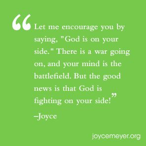 How to Win Daily Battles of the Mind | Everyday Answers - Joyce Meyer Joyce Meyer Battlefield Of The Mind, Joyce Meyer Quotes Battlefield Of The Mind, Battlefield Of The Mind, Joyce Myers, Renewing Your Mind, Battle Of The Mind, Joyce Meyers, Joyce Meyer Quotes, Keeping Faith