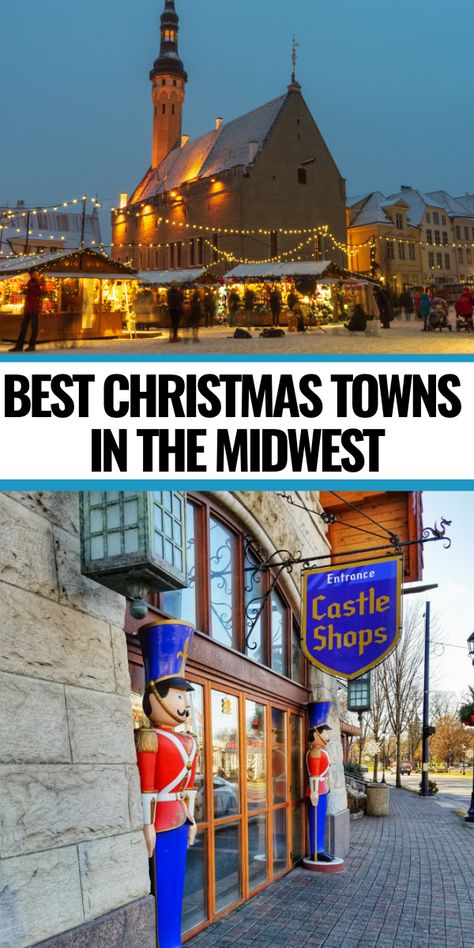 Small Town Christmas Festival Ideas, Midwest Christmas, Winter Places, Christmas Trips, Thanksgiving Getaways, Christmas Vacation Destinations, Best Christmas Vacations, Christmas Family Vacation, Christmas Travel Destinations