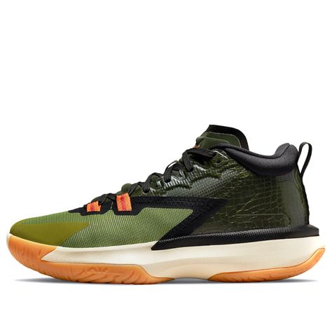 Nike Air Jordan Zion 1 PF Carbon Green Basketball Shoes/Sneakers Green Basketball Shoes, Limited Edition Sneakers, Lets Dance, Nike Basketball, Sport Sneakers, Stylish Sneakers, Brooks Sneaker, Nike Jordan, Hoka Running Shoes