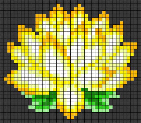 Pixel Art Fleur, Lotus Flower Leaves, Square Drawing, Mural Art Design, Autumn Cross Stitch Patterns, Pixel Art Templates, Pixel Crochet, Pixel Art Grid, Graph Paper Art