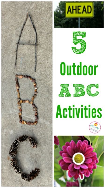 Outdoor Learning Activities, Outdoor Activities For Toddlers, Fun Outdoor Activities, Nature School, Abc Activities, Letter Activities, Outdoor Classroom, Outdoor Activities For Kids, Outdoor Learning