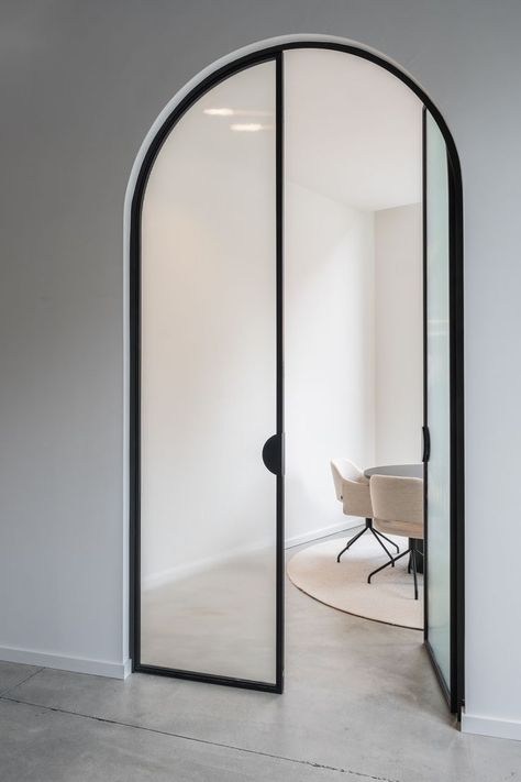 Glass doors interior