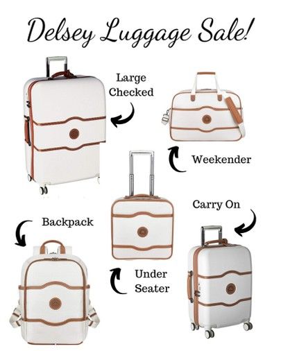 Delsey Paris Luggage, Delsey Backpack, Classy Luggage, Muebles Aesthetic, Delsey Luggage Chatelet, Delsey Chatelet, Luggage Aesthetic, Honeymoon Luggage, Mockup Ideas