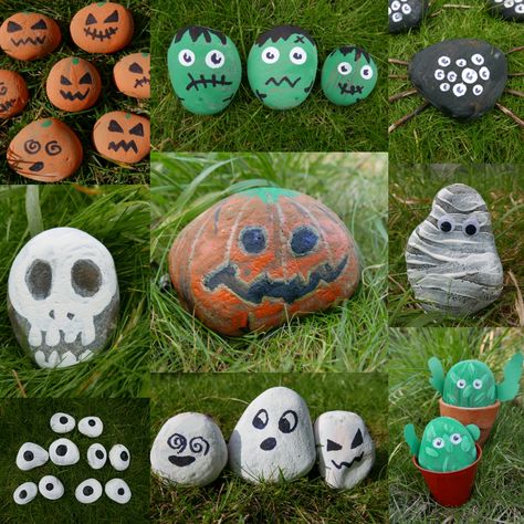 16 Halloween nature activity ideas – Childsplayabc ~ Nature is our playground Halloween Rock Painting Ideas, Halloween Rock Painting, Bats Activities, Halloween Nature, Spider Activities, Remembrance Day Poppy, School Decoration, Pumpkin Uses, Painted Pebbles