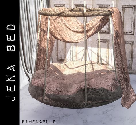 Simenapule — Jena Bed Download here Ts4 Beds Cc, Sims 4 Circle Bed, Sims 4 Cc Floating Bed, Sims 4 Cc Round Bed, Sims 4 Hanging Bed, Sims 4 Floating Bed, Sims 4 Cc Circle Bed, Sims 4 Hanging Clothes, Sims 4 Cc Hanging Clothes