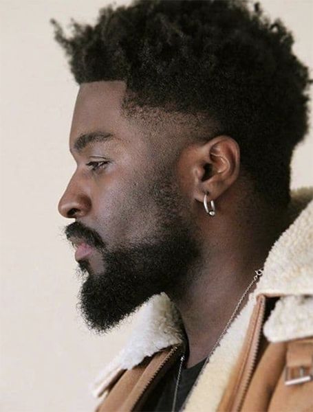 20 Coolest Fade Haircuts for Black Men in 2021 - The Trend Spotter Harry Samba, High Top Fade Haircut, Top Fade Haircut, Temp Fade Haircut, Types Of Fade Haircut, Fade Haircut Designs, Senses Gift, Afro Fade, Mens Hairstyles Fade