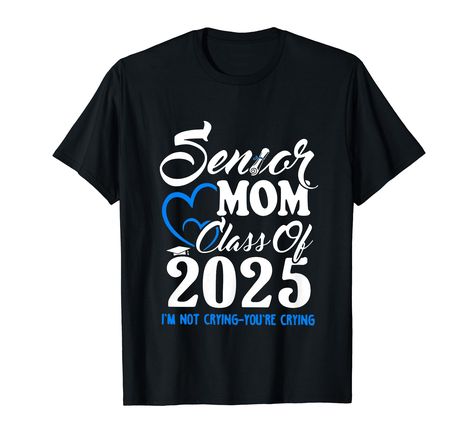 PRICES MAY VARY. Senior Mom Class Of 2025 I'm Not Crying You're Crying, for teachers, students, classmates, school staff, family members, parents, kids, girls or boys for who come back to school to study after summer vacation to start 2024 2025 schooling year Bruh We Back, Back To School Day, First Day Of School, Goodbye Summer Hello School, Senior 2025, Class of 2025, 2025 Senior 1st Day of School Lightweight, Classic fit, Double-needle sleeve and bottom hem Class Shirt Ideas High Schools, Class Of 2025, Class Shirt, Graduation Presents, 2024 Graduation, School Staff, Graduation Shirts, 1st Day Of School, Novelty Clothing