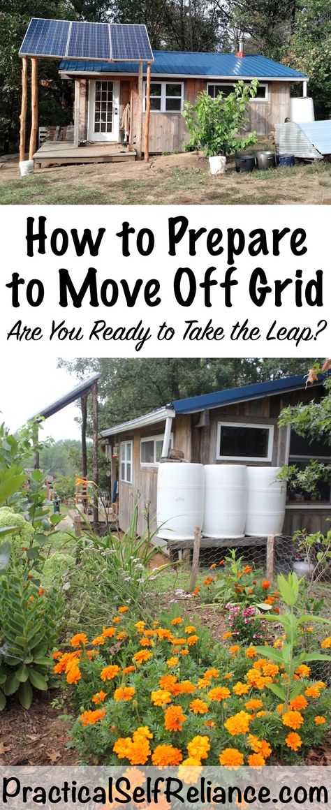 How to Prepare to Move Off Grid – Are You Ready to Take the Leap? Prepare To Move, Diy Survival, Off Grid Homestead, Survival Hacks, Homesteading Diy, Homesteading Skills, Homestead Living, Homestead Survival, Off Grid Living