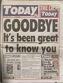 Today Newspaper - Last Edition, 17 November 1995: Amazon.co.uk: Various: Books 90s Newspaper, Laramie Project, Newspaper Delivery, 90s Party Decorations, College Newspaper, Reading Apps, Amazon Book Store, Book Store, Kindle App