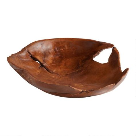 Natural Teak Wood Bowls | World Market Teak Decor, Modern Bathroom Vanity Lighting, Teak Bowl, Natural Teak Wood, Cost Plus World Market, Tabletop Accessories, Christmas Shop, Modern Bathroom Vanity, Decorative Accents