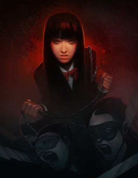 Gogo Yubari by Dave Greco - Kill Bill - Quentin Tarantino - Chiaki Kuriyama Kill Bill Fanart, Gogo Kill Bill, Gogo Yubari, Kill Bill Vol 1, Don Corleone, Spoke Art, The Royal Tenenbaums, Movie Moments, Kill Bill