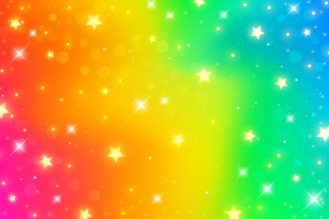 Rainbow fantasy background holographic w... | Premium Vector #Freepik #vector #unicorn-watercolor #pastel-rainbow #pink-purple #princess-pattern Color Rainbow Aesthetic, Rainbow Gradient Background, Rainbow Stuff, Black Background Pattern, Unicorn Watercolor, Gold And Black Background, Sky With Stars, Princess Pattern, Purple Princess