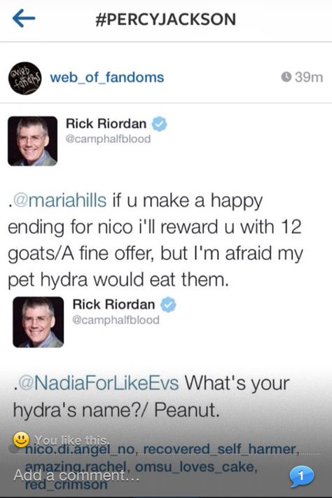 Rick Rick Riordan Tweets, Team Leo, Trials Of Apollo, Percy Jackson Memes, Magnus Chase, Rick Riordan Books, Percy Jackson Books, The Heroes Of Olympus, Percy Jackson Funny