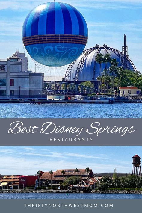 Best Disney Springs Restaurants - Great Options for Families! Best Disney Springs Restaurants, Disney Springs Restaurants, Disney Resort Hotels, Disney World Tickets, Disney Travel, Disney World Parks, Downtown Disney, Air Balloon Rides, Spring Resort