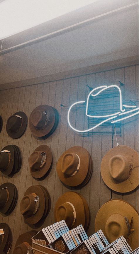 Hat Store Display, Wyoming Whiskey, Cowboy Store, Hat Bar, Capstone Project, Vendor Booth, Western Boutique, Hat Display, Hat Stores