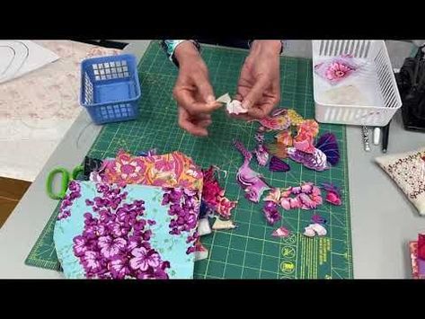 Collage quilting - welcome beginners - YouTube | Collage diy, Collage art projects, Quilting videos Quilt Collage Ideas, Fabric Collage Quilts, Fabric Collage Quilt, How To Collage Quilt, Collage Quilting Ideas, Quilt Collage Patterns, Collage Quilts Ideas, Art Quilts Tutorial, Susan Carlson Collage Quilts