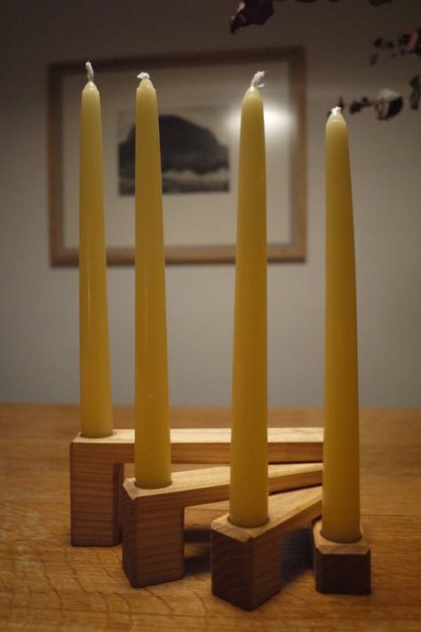 Advent Wreath Candle, Christmas Candelabra, Wreath Candle Holder, Wood Tea Light Holder, Advent Wreath Candles, Advent Candle Holder, Wooden Candle Holder, Wooden Candle Sticks, Wooden Candle