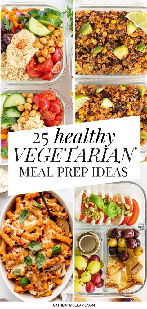 Vegetarian Meal Prep Ideas Vegetarian Meal Plan, Vegetarian Meal Prep, Meal Prep Ideas, Vegetarian Meal, Vegetarian Lunch, Prepped Lunches, Vegan Meal Prep, Lunch Meal Prep, Veg Recipes