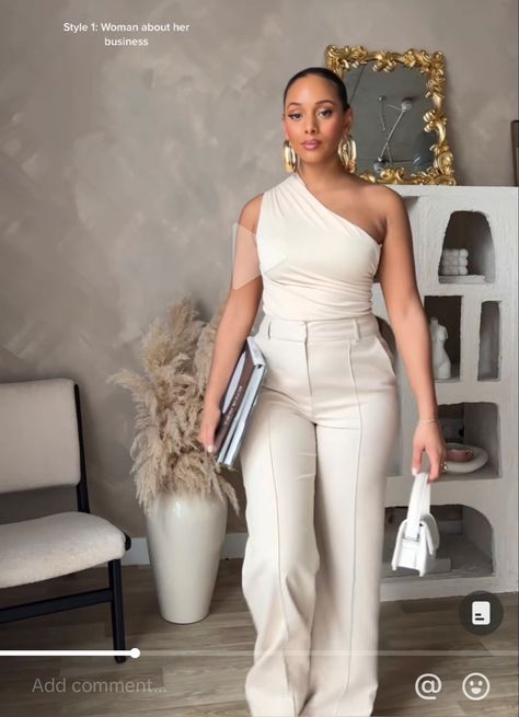 Bougie Work Outfits, Night Event Outfit Ideas Classy, Work Retreat Outfit, Grown Women Outfits Classy, Bougie Outfits, Vetements Shoes, Corporate Baddie, Modest Casual Outfits, Neutral Outfits