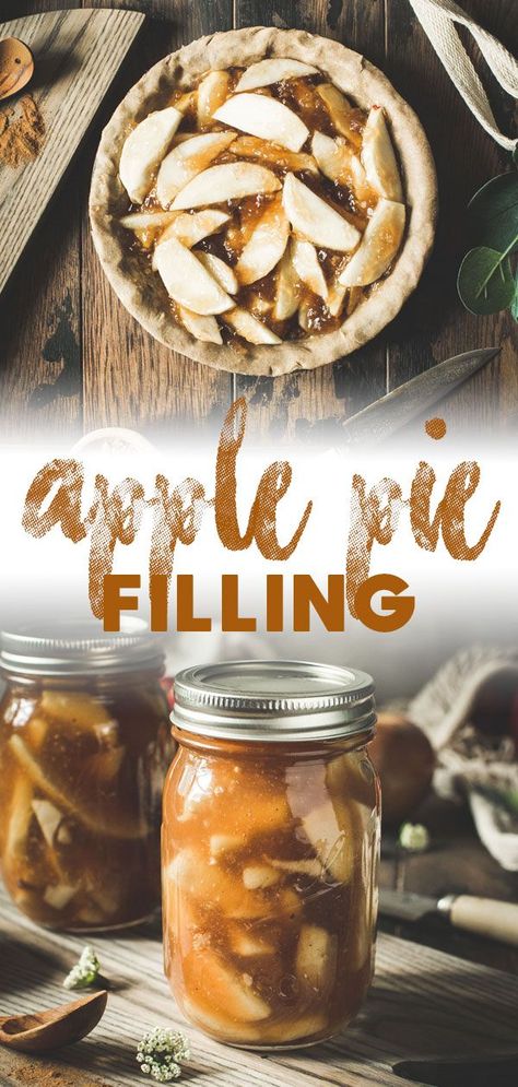 Cinnamon and nutmeg seasoned apples together with a gooey thick apple juice mixture make this recipe the best apple pie filling. Perfect for canning or making into a pie instantly.  #ApplePieFilling #HomemadeApplePieFilling #FallBakingRecipesDesserts The Best Apple Pie Filling, Best Apple Pie Filling, Easy Apple Pie Filling Recipes, Homemade Pie Filling, Can Apple Pie Filling, Easy Apple Pie Filling, Canning Apple Pie Filling, Apple Pie Filling Recipe, The Best Apple Pie