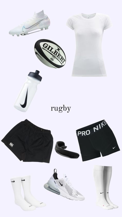 #rugbygirl #sports #rugby #fit #outfitinspo #gilbert #nike Rugby Girls, Womens Rugby, Fitness Wear Outfits, Cheer Girl, Outfit Collage, Flag Football, Football Outfits, Girl Fits, Cute Comfy Outfits