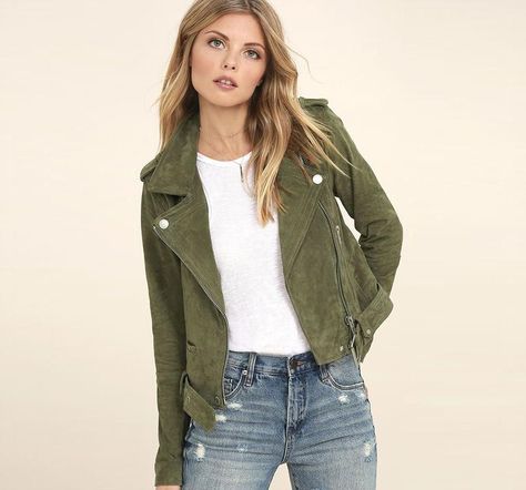 Multibrand Womenswear Sample Sale coming up in New York with @minnierosenyc, @mollybracken1 and @blanknyc! #newyork #samplesale #fashion #diary #event #generationlove #minnierose #mollybracken #marysol #carolinak Olive Green Leather Jacket, Green Jacket Outfit, Suede Jacket Outfit, Green Moto Jacket, Moto Jacket Outfit, Green Suede Jacket, Goldman Sachs, Green Leather Jackets, Olive Jacket