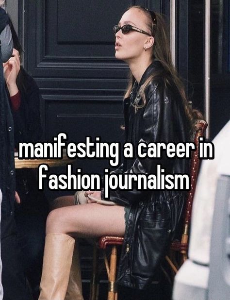 Fashion Journalist, Journalism Major, Career In Fashion, Fashion Journalism, Journalism Career, Fashion Journal, Fashion Dream Job, Career Vision Board, Dream Future