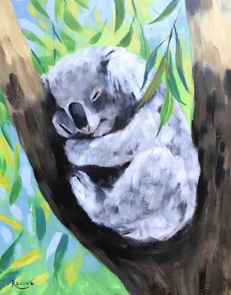 Koala Painting, Discovery Kids, Endangered Animals, Artistic Inspiration, Buy Art Online, D 2, Animal Paintings, Sweet Dreams, Cat Art