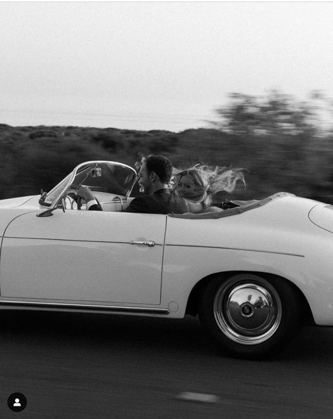 Vintage Car Engagement Photos, James Bond Wedding, Car Engagement Photos, Porsche Speedster, Classic Car Photoshoot, Classy Engagement Photos, Vintage Engagement Photos, California Engagement Photos, California Engagement