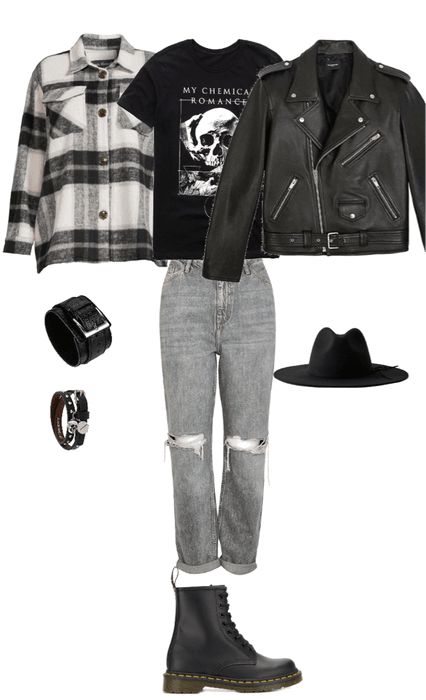 Grunge Joggers Outfit, Grunge Travel Outfits, Edgy Concert Outfit Grunge, Everyday Grunge Outfit, Grunge Wardrobe Essentials, Grunge Date Night Outfit, Winter Grunge Outfits Cold Weather Edgy, Grunge Mom Outfits, 80s Grunge Outfits Punk Rock