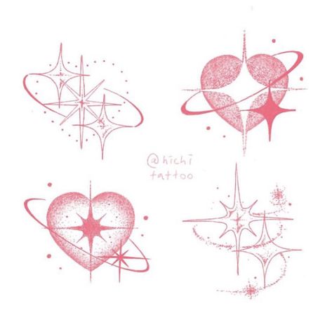 Sailor Moon Heart Crystal Tattoo, Heart Back Tattoo, Lower Back Tat, Stars And Hearts, Handpoke Tattoo, Tattoos Geometric, Cute Little Tattoos, Cute Tiny Tattoos, Foto Poses