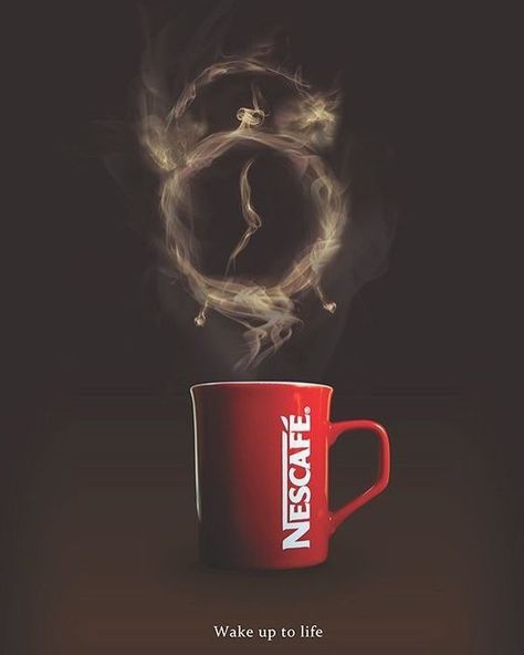 Nescafe - Wake up to life ☕️☕️ Coffee Advertising, Clever Advertising, 광고 디자인, Creative Advertising Design, Publicidad Creativa, Street Marketing, Guerilla Marketing, Best Ads, Montage Photo