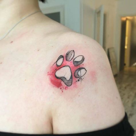 Dogs Paw Tattoo, Print Tattoo Designs, Cat Paw Print Tattoo, Cat Paw Tattoos, Dogs Tattoo, Dogs Paw, Pawprint Tattoo, Dog Paw Tattoo, Paw Tattoo