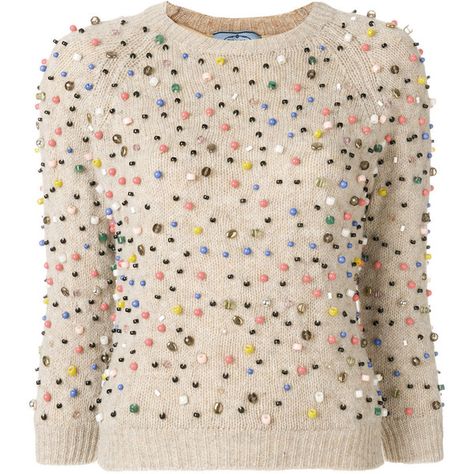 Prada cropped sleeve sweater ($1,056) ❤ liked on Polyvore featuring tops, sweaters, shirts, beaded sweater, shirt sweater, pink sweater, ribbed shirt and embroidered shirts 2020 Clothes, Prada Sweater, Three Quarter Sleeve Shirt, Beaded Shirt, Three Quarter Sleeve Tops, Embellished Sweaters, Beaded Sweater, Ribbed Shirt, Prada Bags