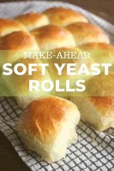 Soft Yeast Rolls, Soft Rolls Recipe, Yeast Dinner Rolls Recipe, Dinner Rolls Recipe Homemade, Homemade Yeast Rolls, Yeast Rolls Recipe, No Yeast Dinner Rolls, Buttery Rolls, Sweet Dinner Rolls