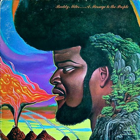 Buddy Miles - The segment Mati Klarwein, Buddy Miles, Midnight Rider, The Way I Feel, Black Music, Vinyl Record Album, Album Cover Art, Blues Rock, Record Album