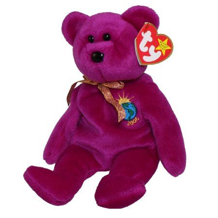 Free Shipping. Buy TY Beanie Baby - MILLENNIUM the Bear (8.5 inch) at Walmart.com Beanie Babies Value, Beanie Baby Prices, Pinterest Widget, Beanie Bears, Kids Toy Store, Cute Beanies, Beanie Buddies, Bear Dog, Beanie Boos