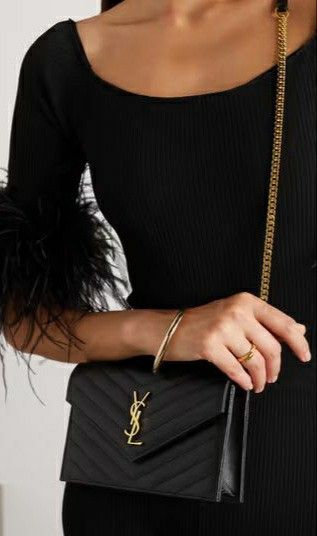 Ysl Clutch Bag, Ysl Bag Outfit, Saint Laurent Wallet On Chain, Sac Yves Saint Laurent, Ysl Envelope Bag, Ysl Envelope, Black Vivienne Westwood, Ysl Crossbody Bag, Ysl Purse