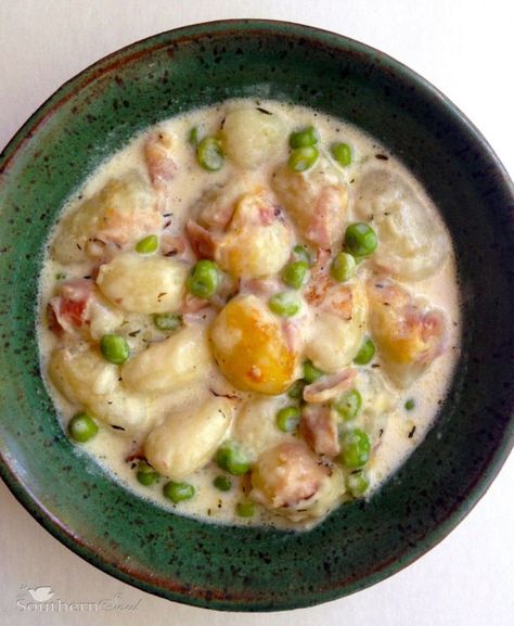 Gnocchi Dishes, A Southern Soul, Ham Potato, Gnocchi Soup, Gnocchi Recipes, Baked Ham, Chili Recipes, Gnocchi, Soup And Salad