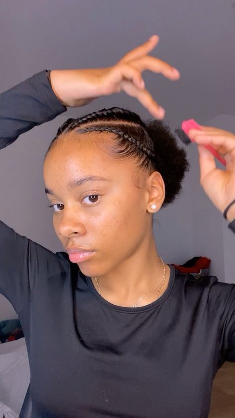 Hairstyles With Short Natural Hair, Simple Natural Hairstyles For Short Hair, Haïr Style Natural Hair, Afro Hair Styles Naturally, Noella Curls, Cute Hairstyles For Short Natural Hair, Natural Short Hair Styles, How To Style Natural Hair, Simple Cornrows For Natural Hair